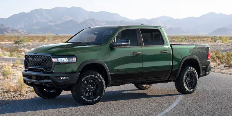 Green 2026 Ram 1500 Rebel Available in Burlington, WI