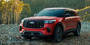 Red 2026 Ford Explorer